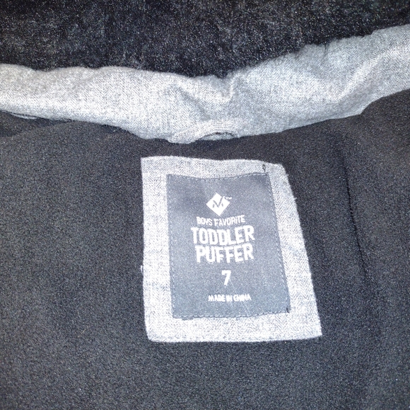 BOYS FAVORITE TODDLER PUFFER JACKET SIZE 7 - Picture 3 of 10